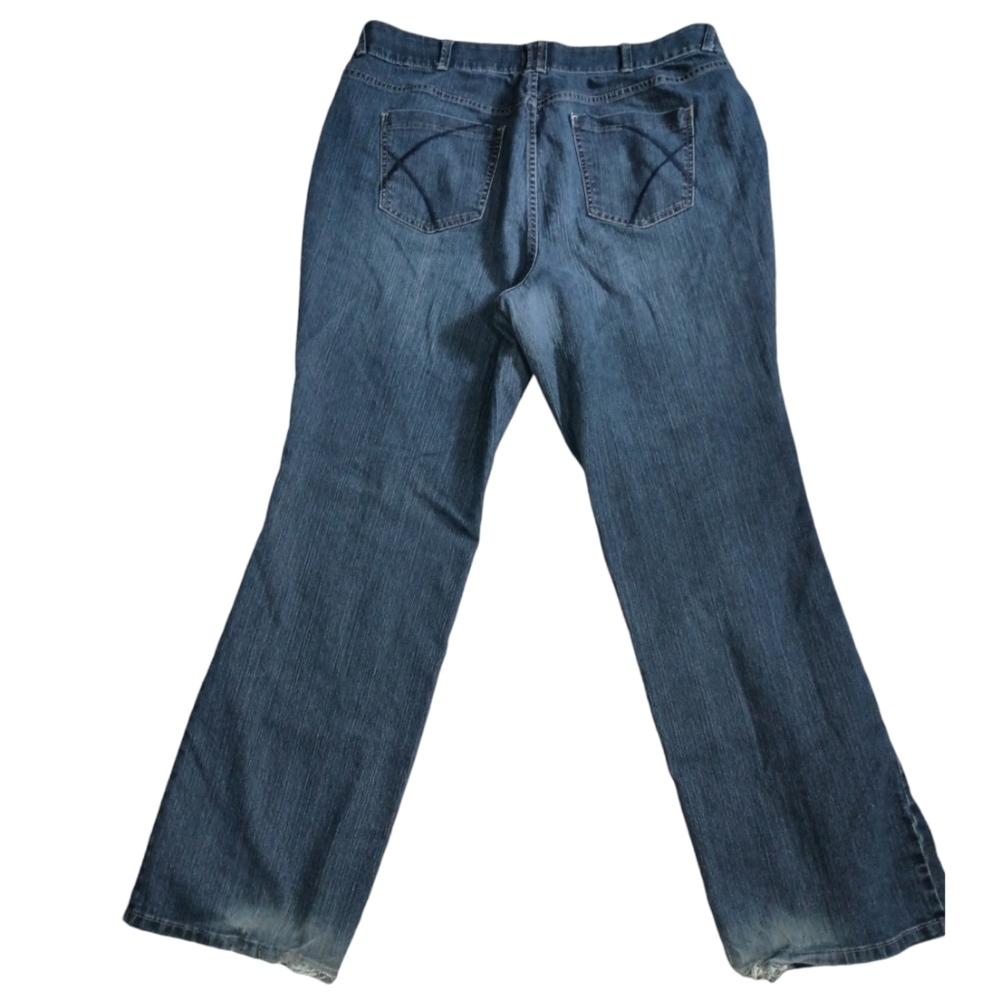 Size 22 Tall Lane Bryant Women's Blue Boot Cut Jeans - Picture 3 of 6